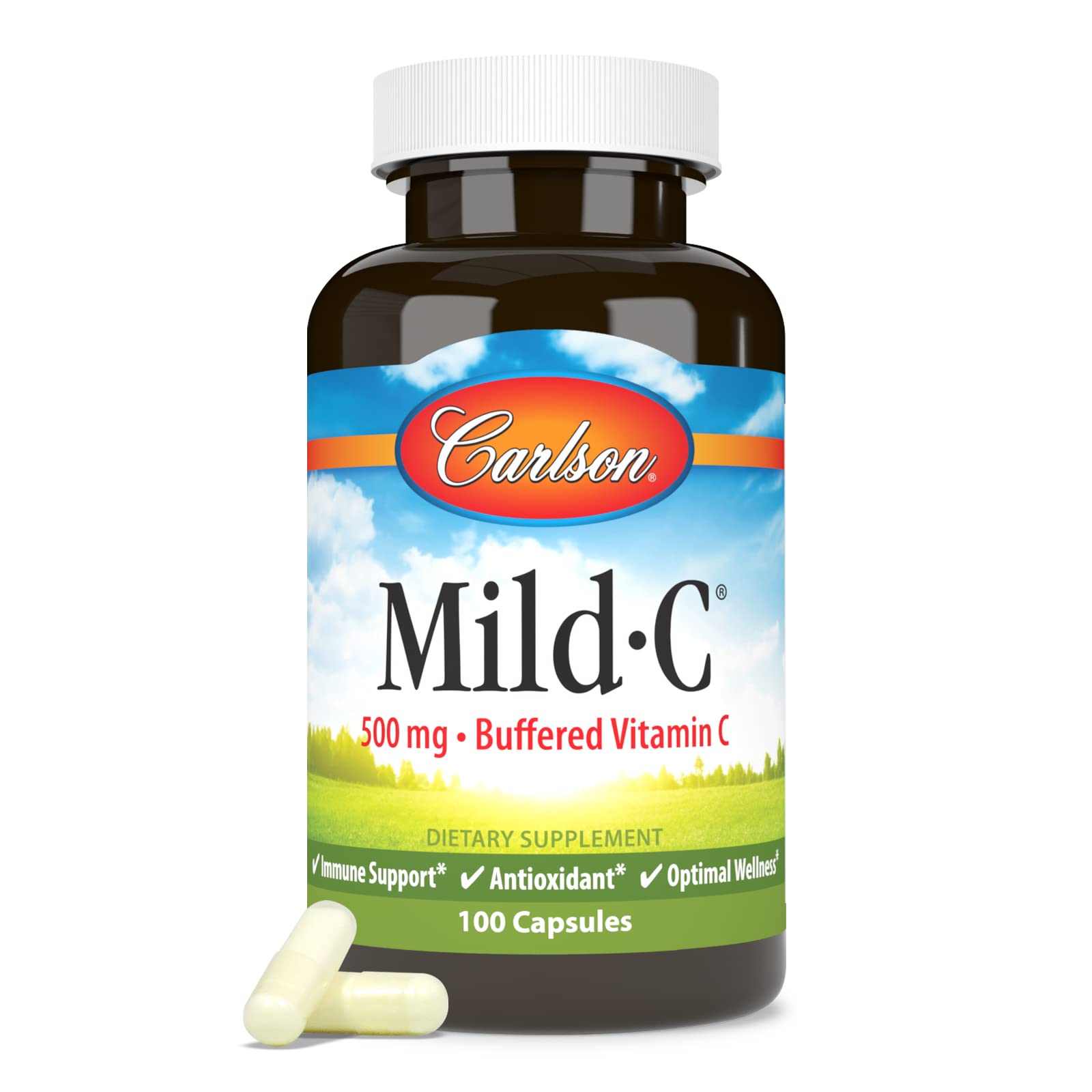 Carlson Mild-C 500 mg, icône contrôle qualité.