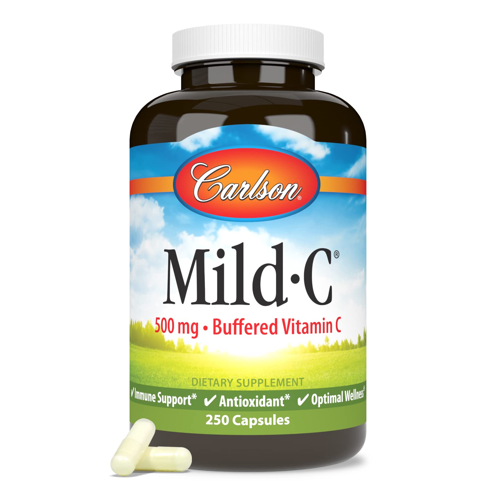 Carlson Mild-C: notice nutritionnelle détaillée pour guider l'utilisation.