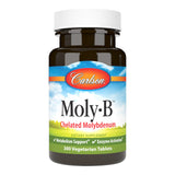 Carlson Moly-B sur etiquette de bouteille, potentiel soutien du metabolisme des graisses