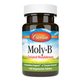 Carlson Moly-B, comprimés végétariens, soutien potentiel au métabolisme des graisses et glucides.