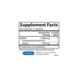 Carlson MSM Soufre 1000 mg - doseur pratique pour un usage quotidien.