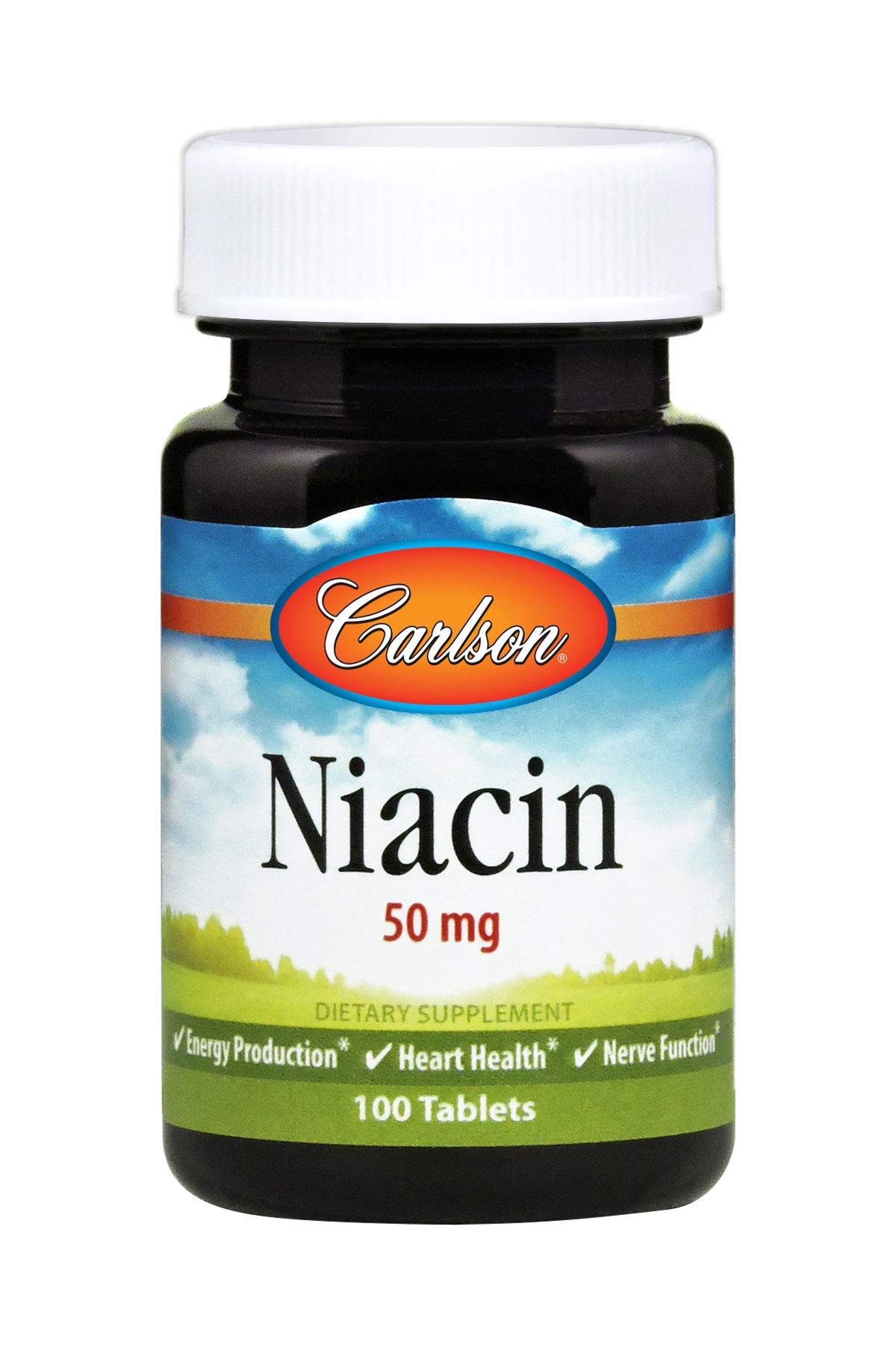 Carlson Niacine 50 mg – bouteille, routine quotidienne et métabolisme soutenu