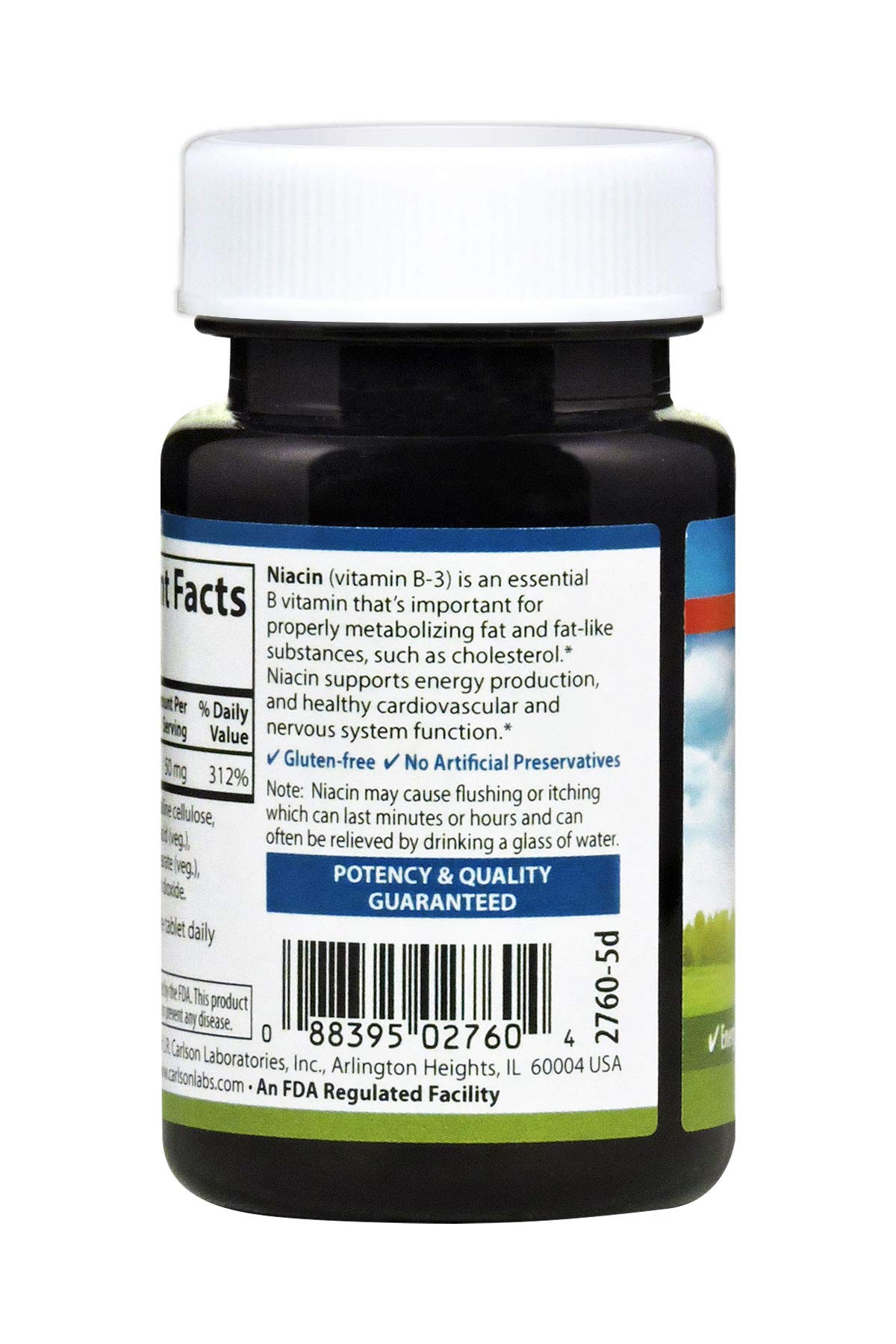 Carlson Niacine 50 mg – gelules, prise pratique au quotidien