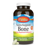 Carlson Nutra-Support Os : gélules combinant calcium et vitamine D3 pour absorption potentielle.