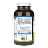 Carlson Nutra-Support Os : étiquette lisible indiquant ingrédients et dosages pour référence.