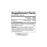 Carlson vitamine A palmitate – flacon de gélules softgel, pratique et prêt à l'emploi.