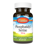 Carlson Phosphatidylserine 100 mg – bouteille et gélules faciles à avaler.