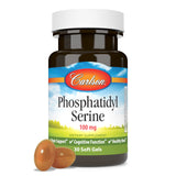 Carlson phosphatidylserine, gros-plan sur gélules molles, routine simple à intégrer