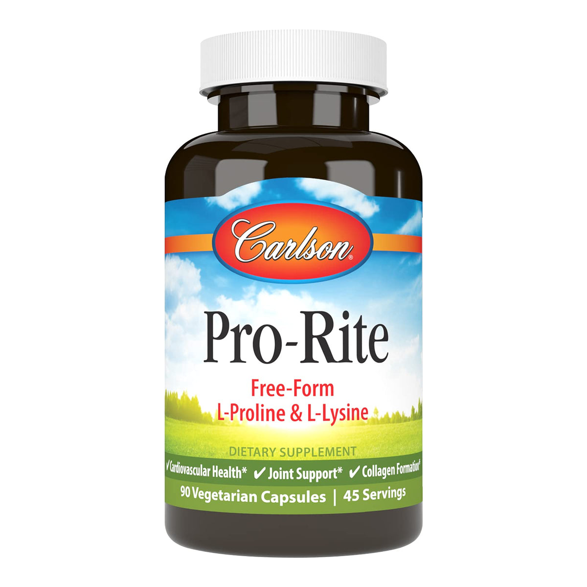 Carlson Pro-Rite, bouteille de gélules prête à soutenir les articulations.