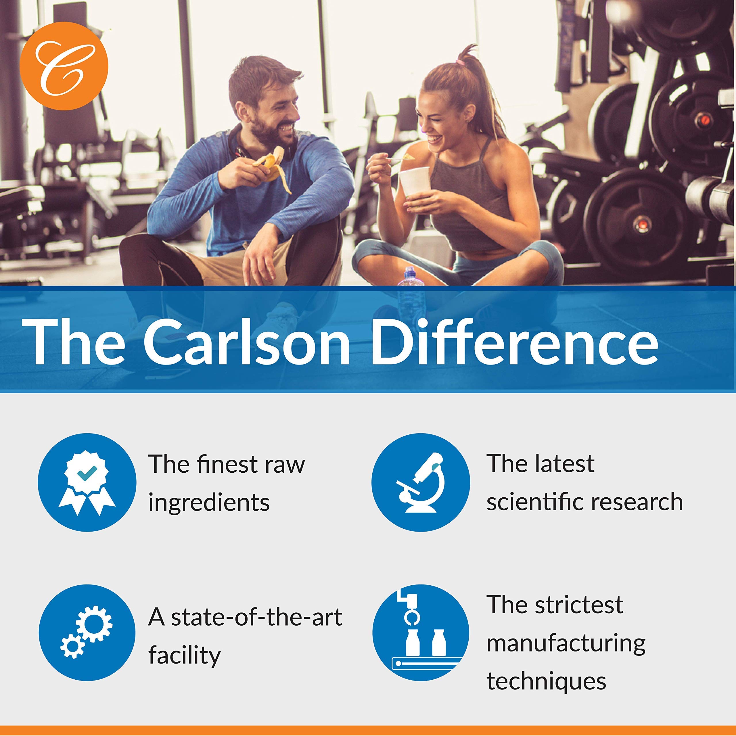 Carlson Cal-Mag: emballage pratique et durable pour votre routine.