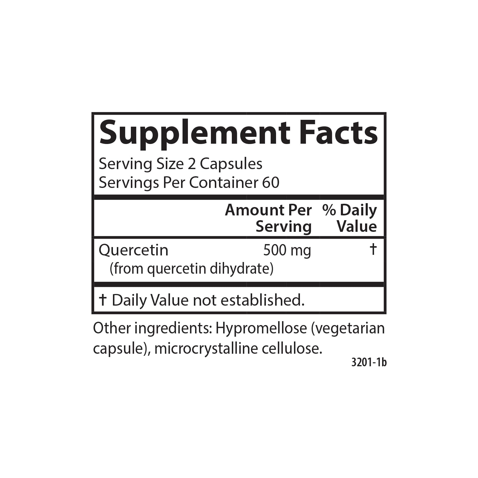 Carlson Quercétine 500 mg - Boîte et notice: présentation claire pour l'utilisation quotidienne.