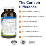 Capsules softgel citron Carlson Solar D Gems pour oméga-3 et vitamine D.