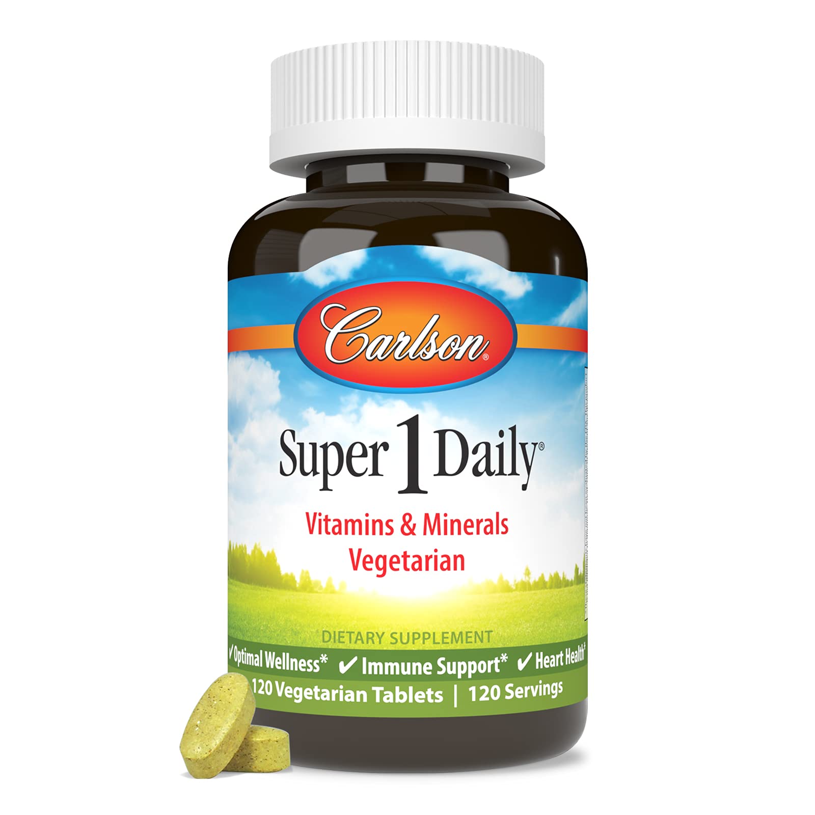 Carlson Super 1 Daily, prise avec eau, geste simple lors du repas
