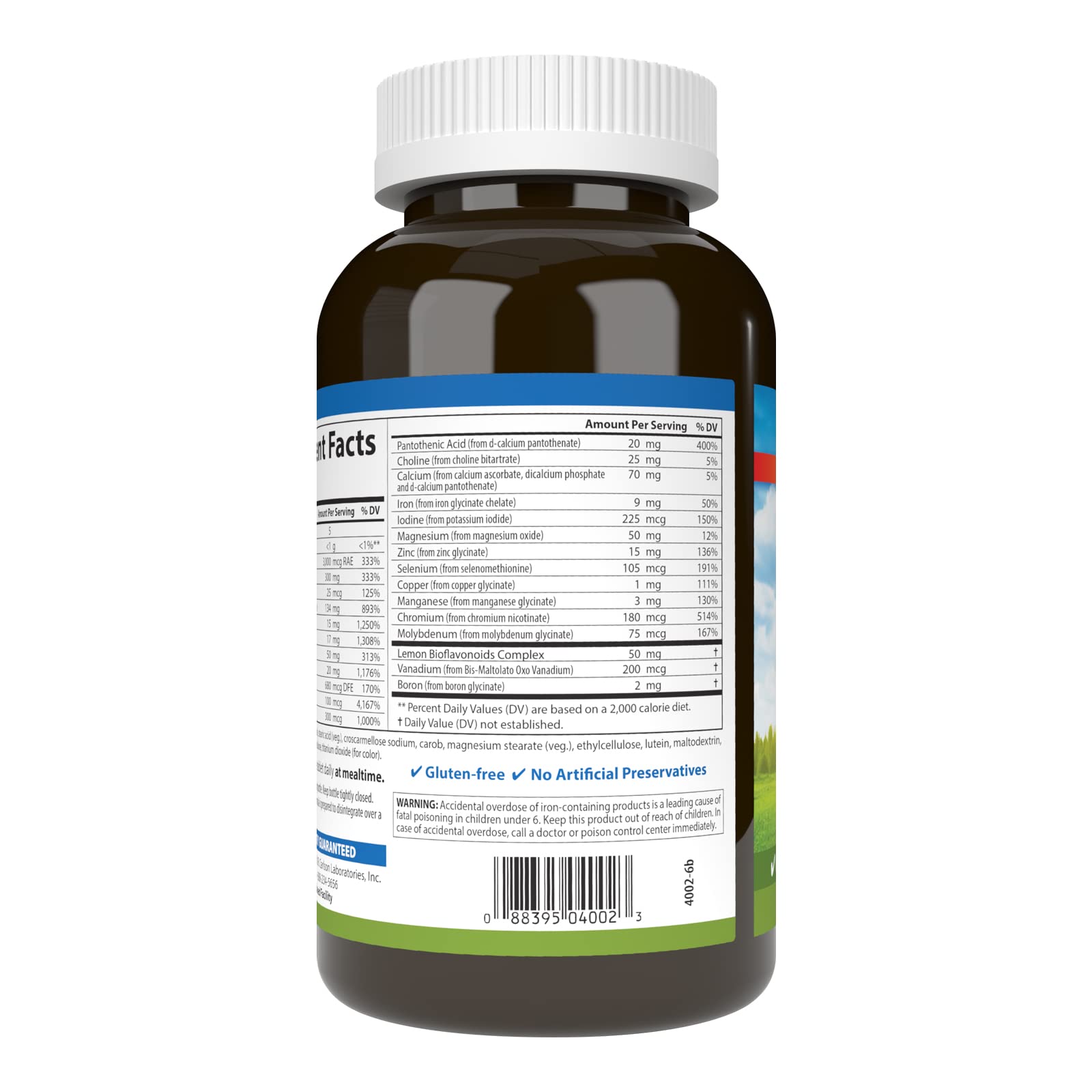 Carlson Super 1 Daily : profil nutritionnel équilibré avec lutéine pour la vue