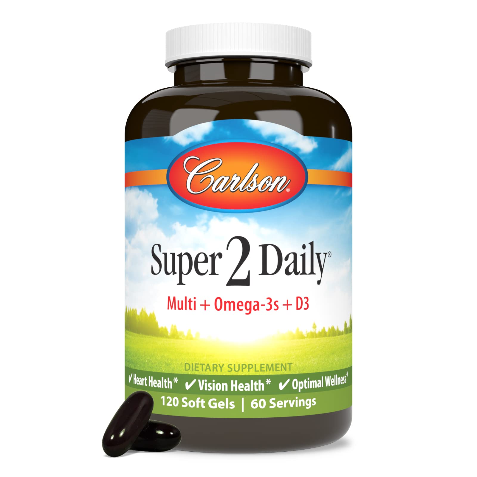 Carlson Super 2 Daily, capsule prête à être ajoutée à votre routine.