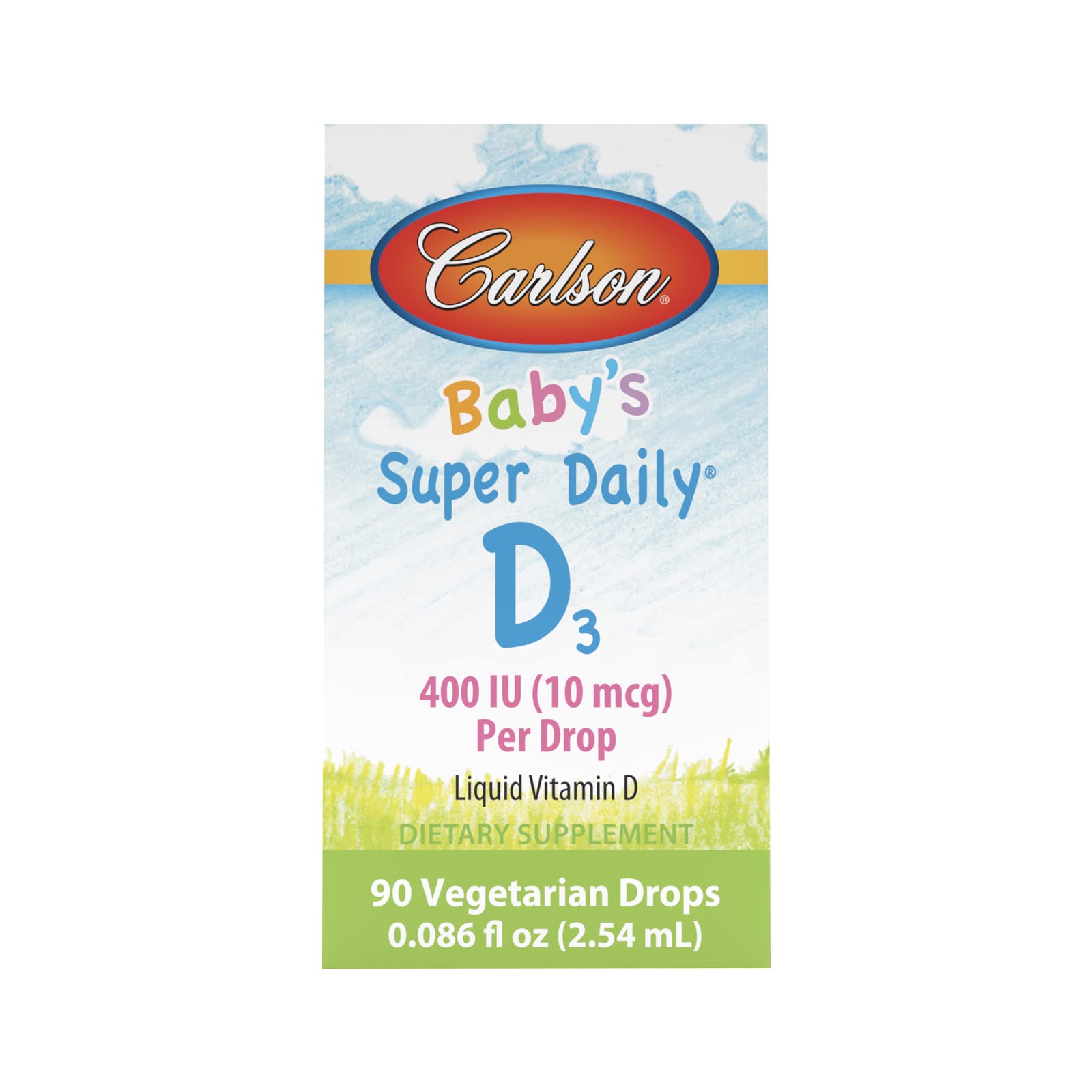Carlson Super Daily D3 pour bébé — format portable lors des déplacements.