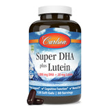 Carlson Super DHA Plus Lutéine – boîte et emballage visibles.