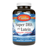 Carlson Super DHA Plus Lutéine – bouteille: soutien potentiel du bien-être quotidien.