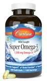 Carlson Super Omega-3 Gems: bouteille élégante pour une consommation quotidienne pratique.