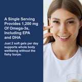 Carlson Super Omega-3 Gems: prise quotidienne pratique dans une routine bien-être.
