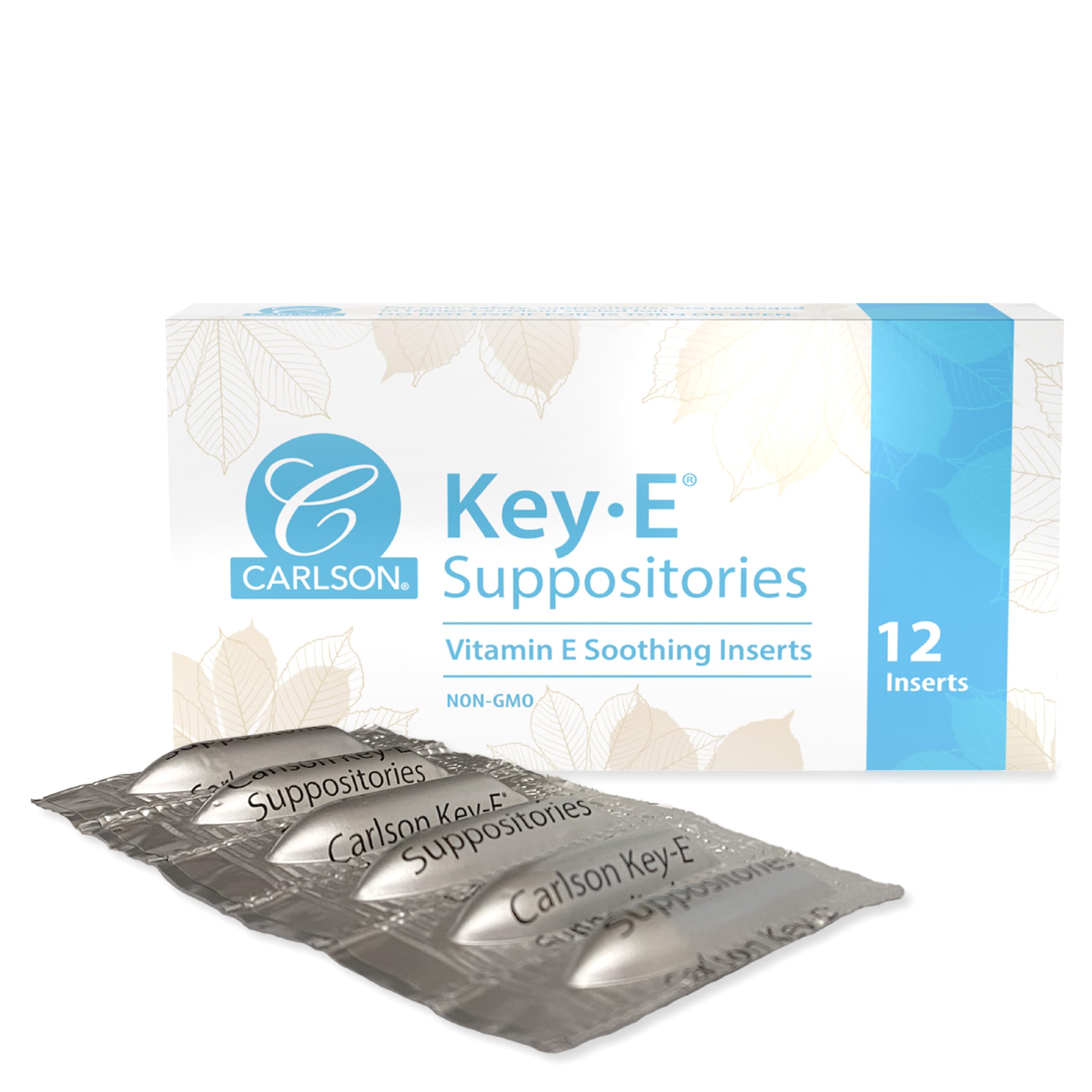 Carlson Key-E suppositoires avec emballage pratique pour usage domestique discret