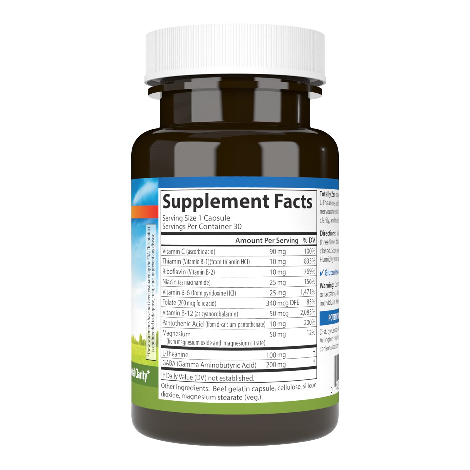 Carlson Totally Zen – capsules faciles à avaler, pratique au quotidien.