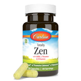 Carlson Totally Zen – vue des ingrédients clés: GABA, L-théanine et vitamines B.