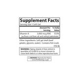 Carlson vitamine A, gros plan sur l'etiquette, promesse de dosage précis.