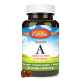 Carlson Vitamine A 25000 UI — emballage et flacon, facile à intégrer à votre routine.