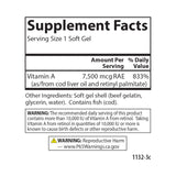 Carlson vitamine A 25000 UI: emballage et flacon faciles à ranger.