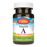Carlson Vitamine A, bouteille 10000UI, peut soutenir la vue et la peau.