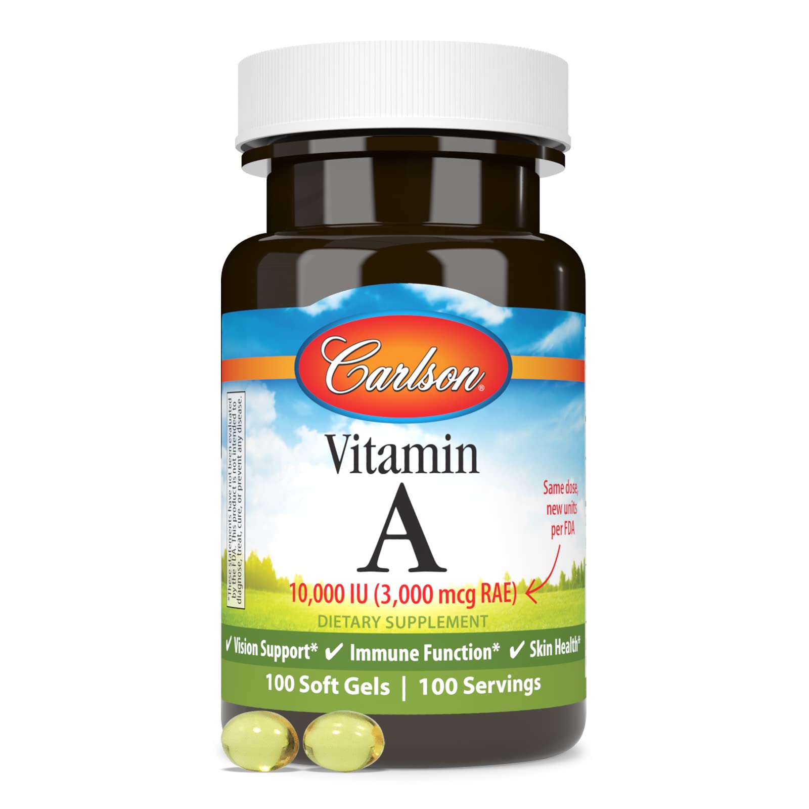 Carlson Vitamine A, prise quotidienne, s’intègre aisément à votre routine.