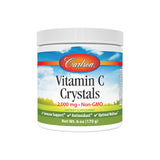 Carlson vitamine C Cristaux Non-GMO dans un bocal, dissolution facile.