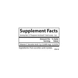 Carlson vitamine C Cristaux Non-GMO sur table pour usage quotidien sain.