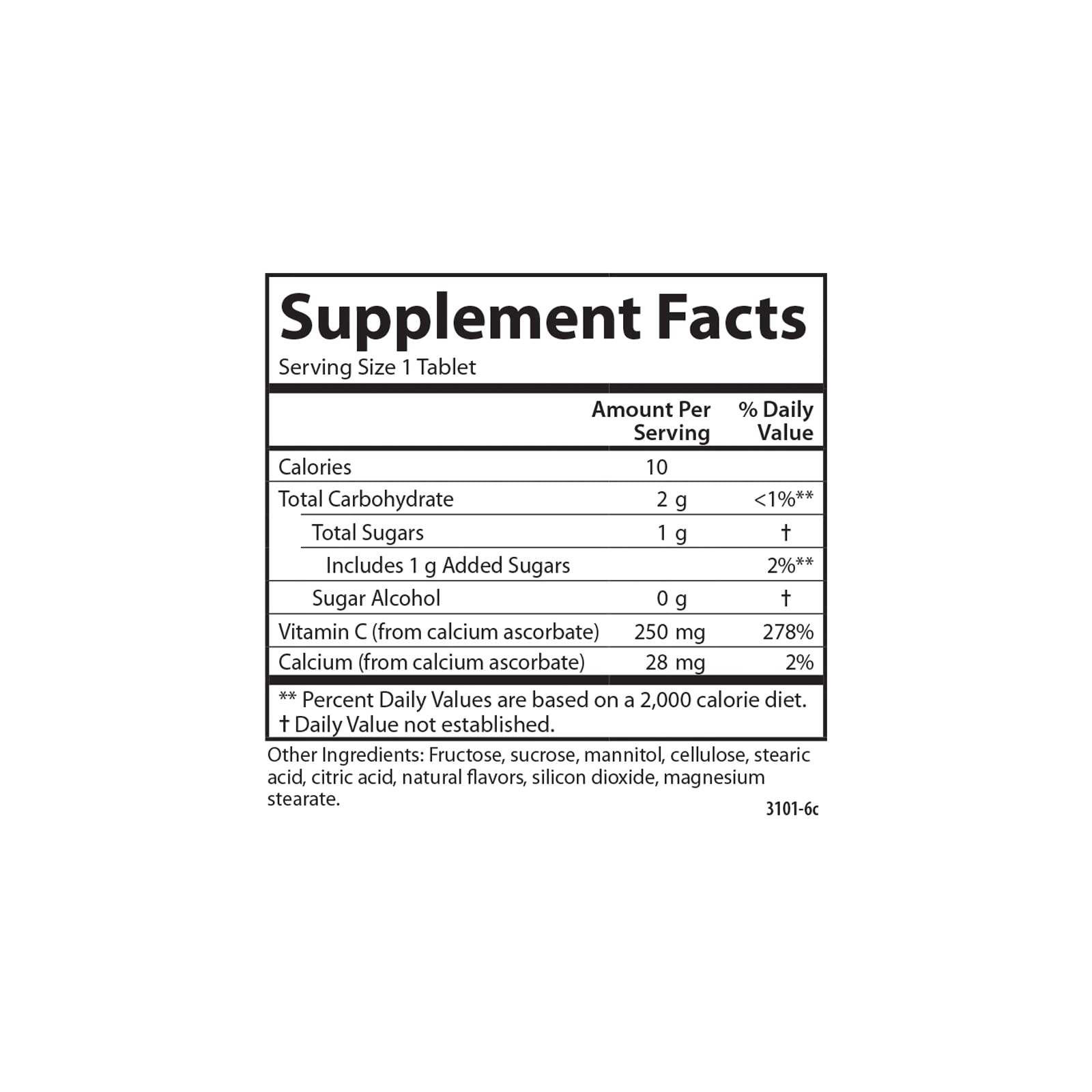 Carlson Vitamine C enfant édulcorant fructose naturel dans la formule