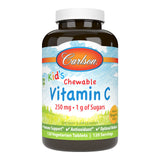 Carlson Vitamine C enfant gomme Tangerine dans une bouteille, soutien immunitaire potentiel