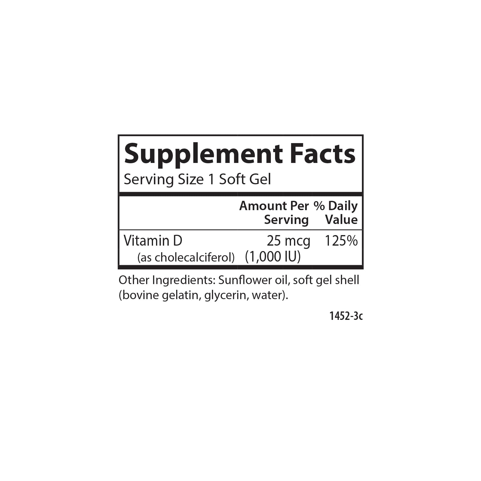 Carlson vitamine D3, emballage, contrôle qualité et traçabilité.