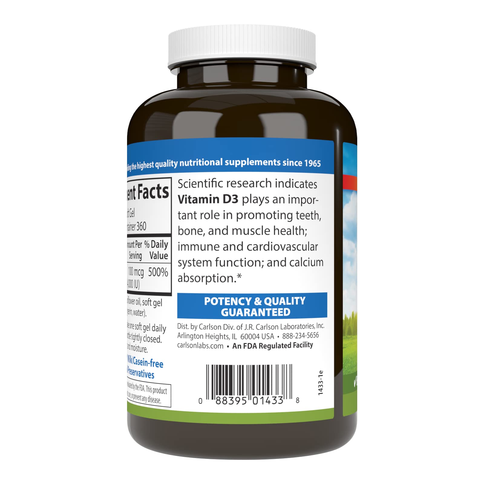 Carlson D3 gelules: soutien potentiel pour le cœur et les muscles.