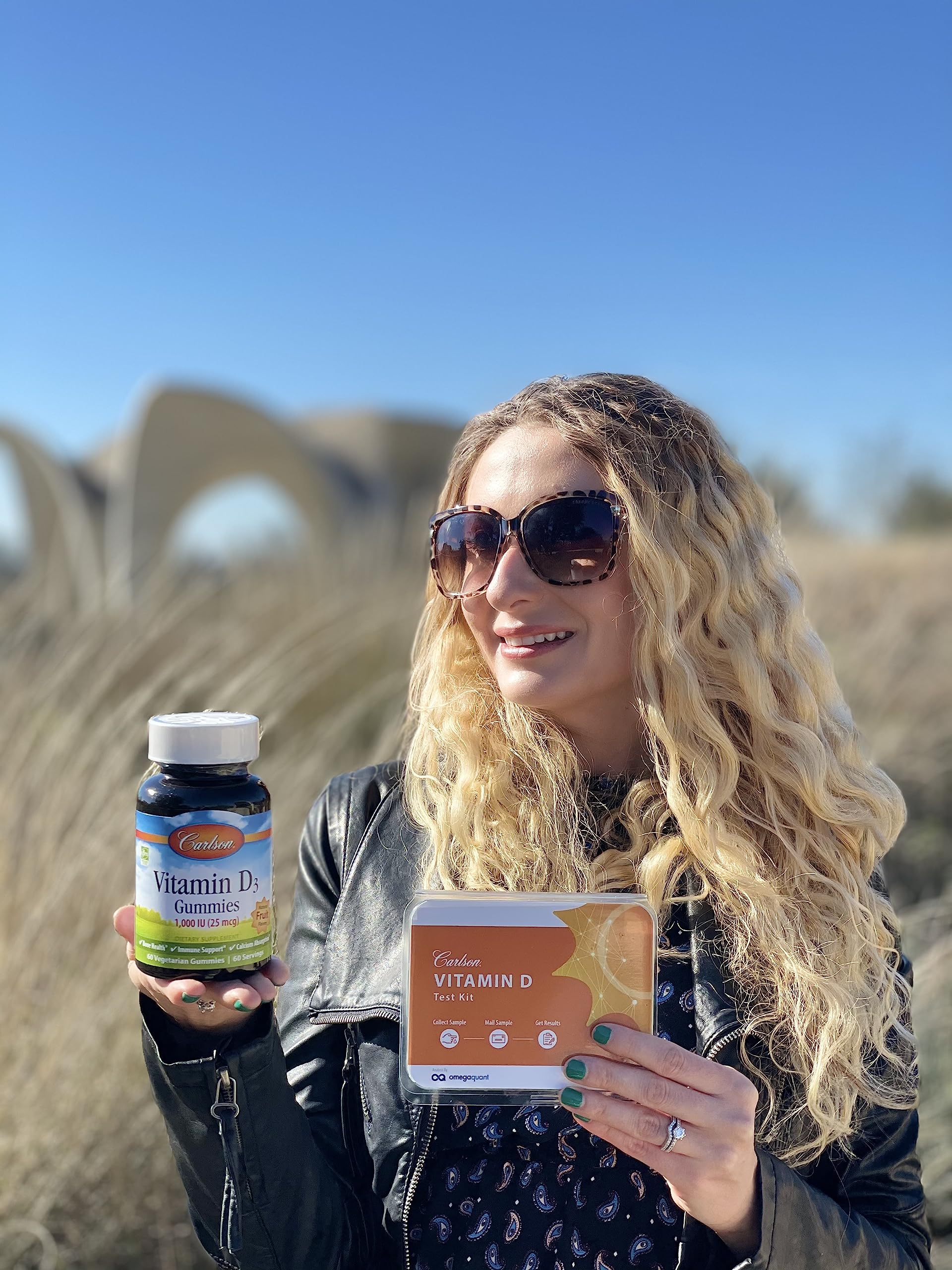 Carlson Vitamin D3 Gummies – gommes orange soutenant l'immunité potentielle.