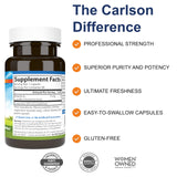 Carlson K2 MK-4 – capsules blanches, prise facile, soutien potentiel pour la santé cardiaque.