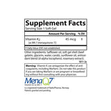 Carlson K2 MK7, laboratoire certifié démontrant puissance et pureté du produit.