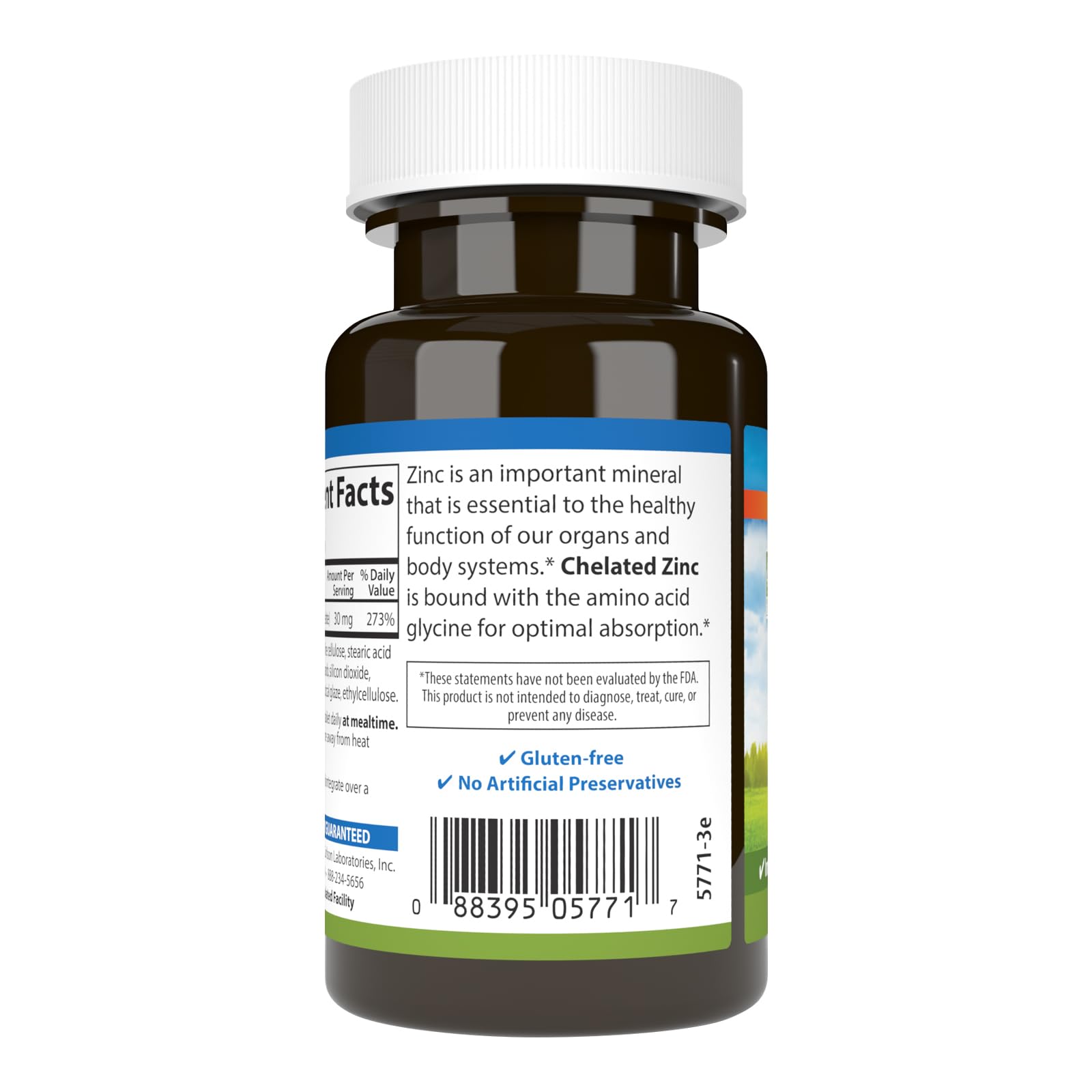 Carlson zinc chelate tablettes: dose stable pour routine santé.
