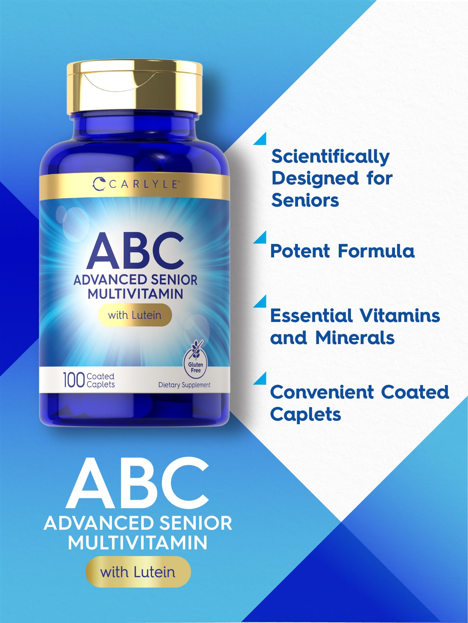 Carlyle ABC Senior boîte: format pratique pour le dosage quotidien.