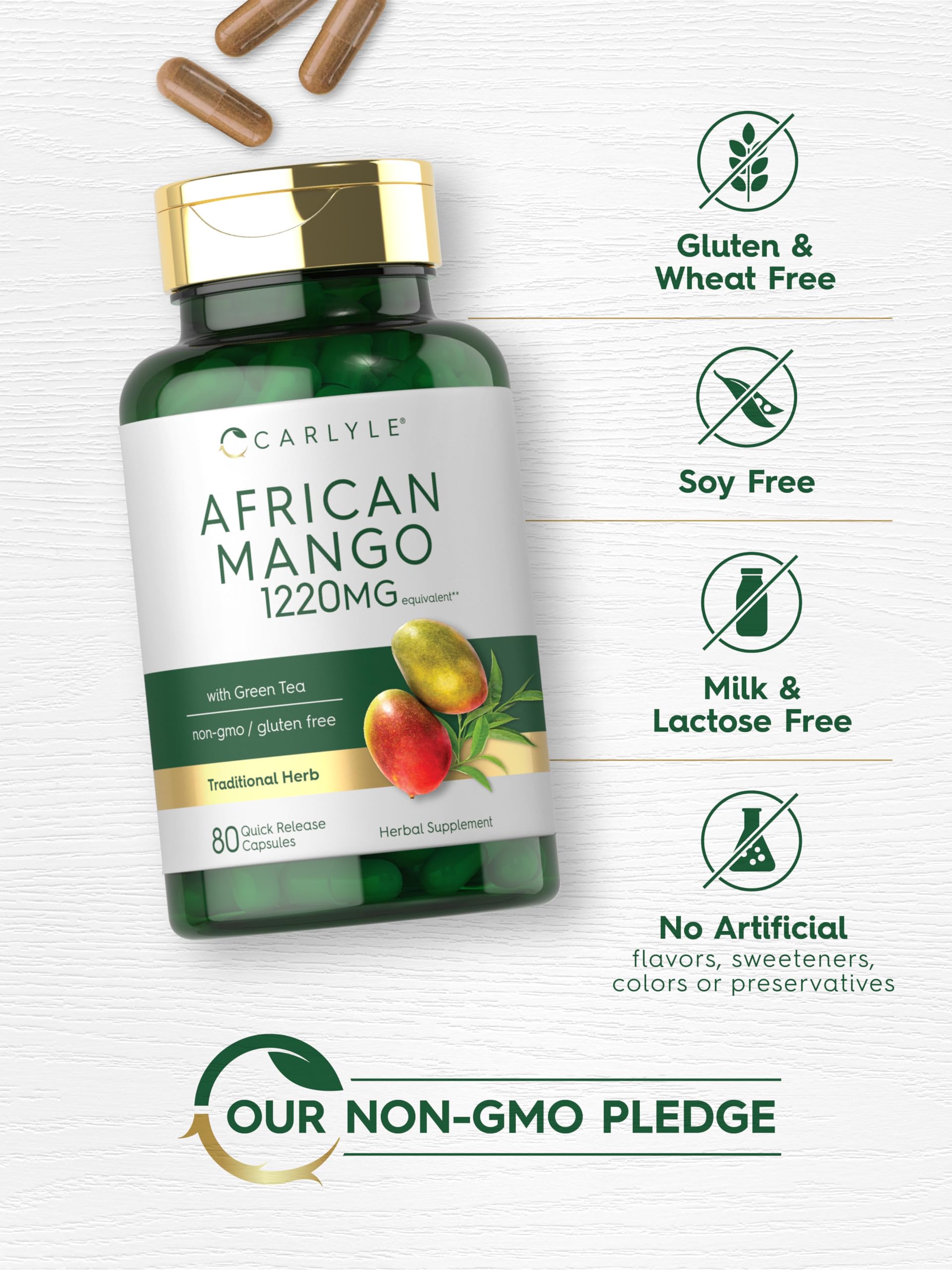 Carlyle African Mango: capsules visibles, prise simple au quotidien