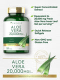 Carlyle gelules molles Aloe Vera — capsule en gros plan et texture lisse.