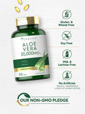 Carlyle gelules molles Aloe Vera — dosage élevé de 20000 mg pour une routine quotidienne.