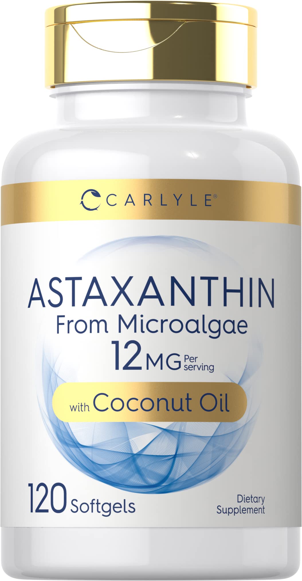 Carlyle Astaxanthine: bouteille et étiquette claires facilitant l'identification.