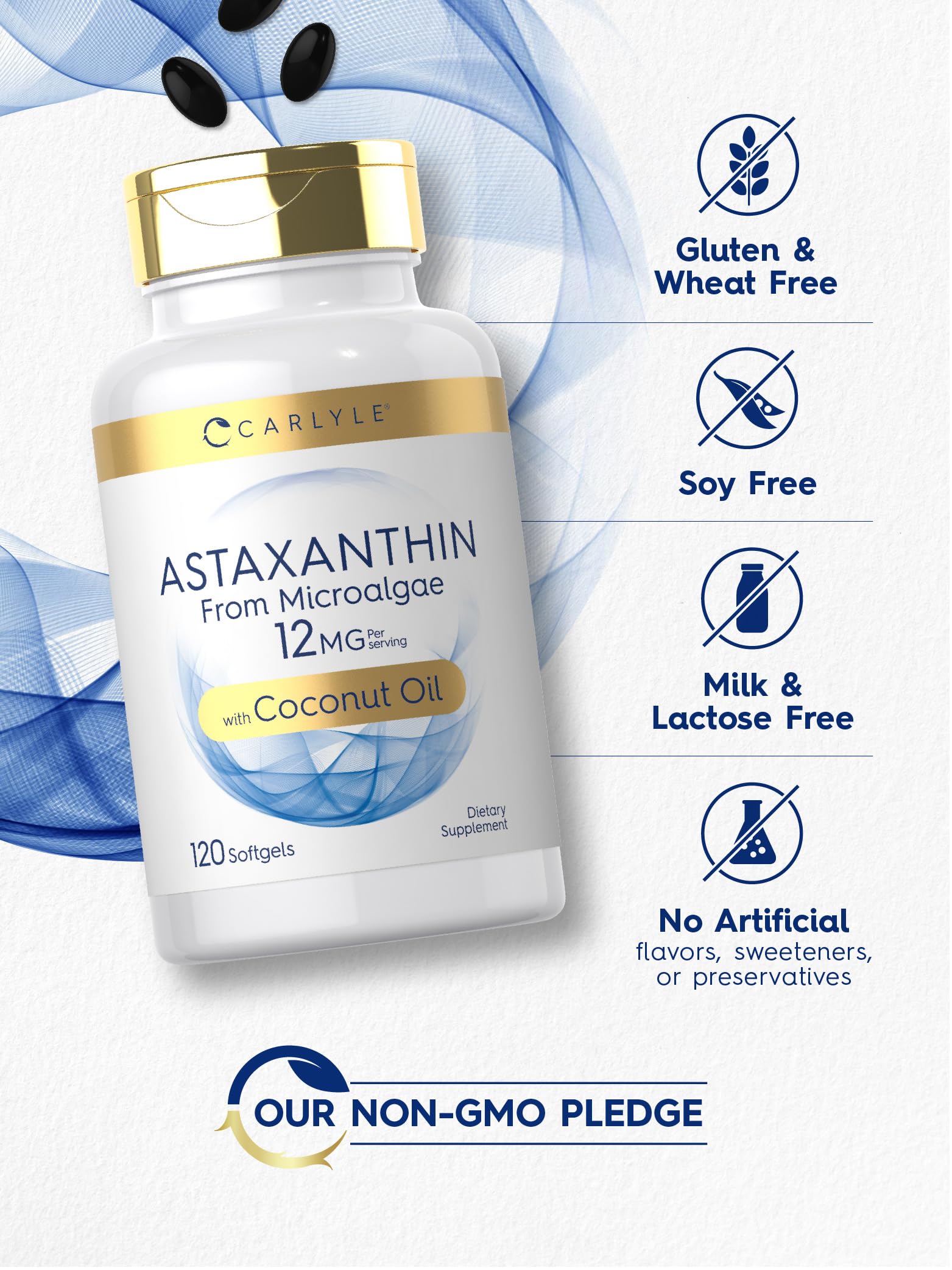 Carlyle Astaxanthine: tests de laboratoire garantissant des ingrédients de qualité.