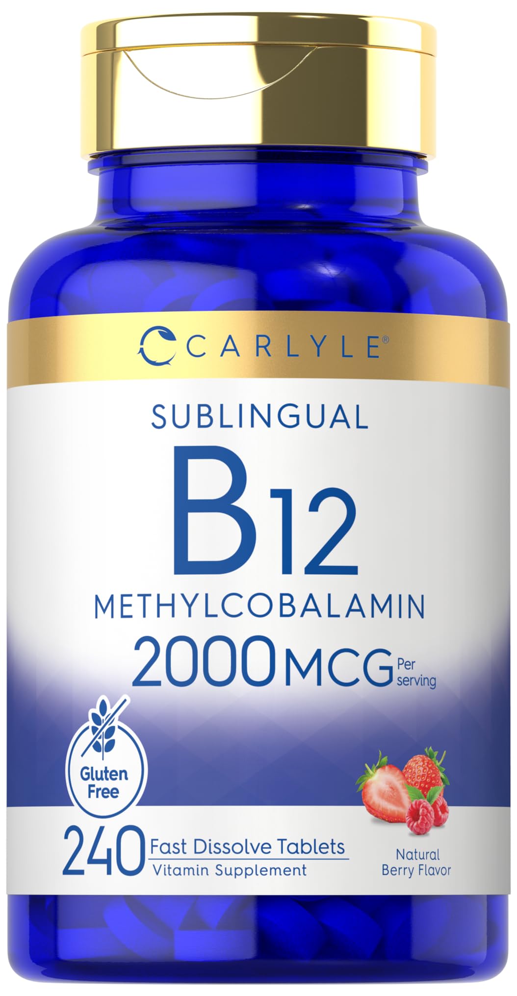Carlyle B12: comprimés dissolution rapide faciles à prendre sous la langue.