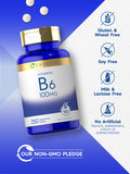 Carlyle B6 100 mg — symbole sans gluten sur l'emballage, choix adapté.